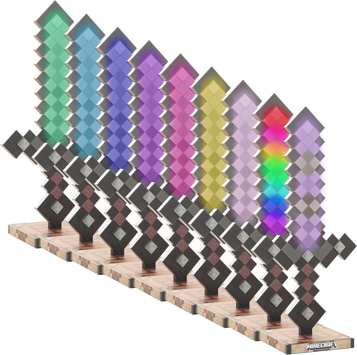 Thumbnail - Minecraft - LED Schwert, Netherite Leuchte, 9 Farben, wiederaufladbar