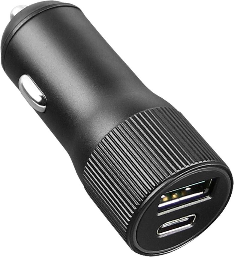 Kfz-Ladeadapter Dual Port Alo 30Watt grau