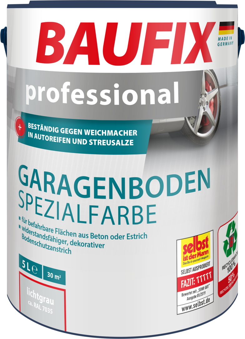 professional Garagenboden Spezialfarbe lichtgrau