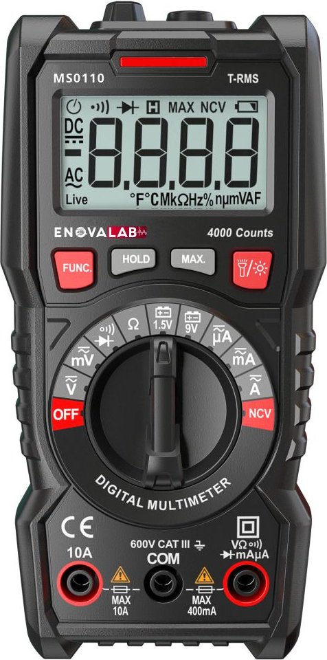 TrueRMS Digital-Multimeter MS0110, 4.000 Counts