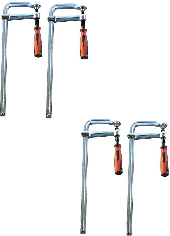 4 tlg Schraubzwingen Ganzstahl 200/300/400/500 mm