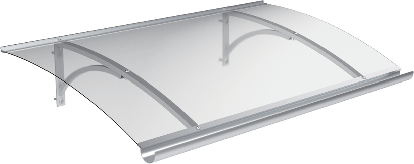 Vordach ca. 150 x 90 cm - Transparent (3mm PC)