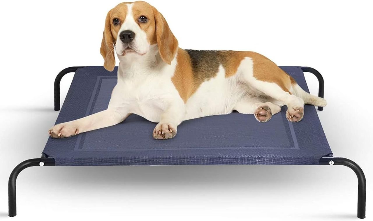 Hundebett Metall Sommer, Hundeliege Garten