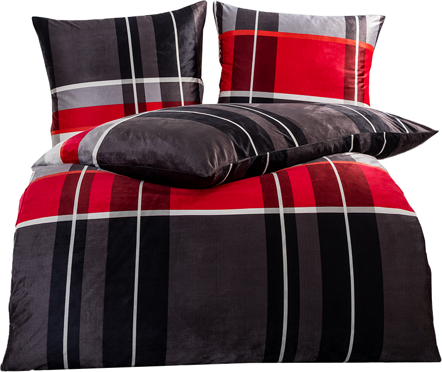 Nicki-Velours-Bettwäsche - ca. 155 x 220 cm