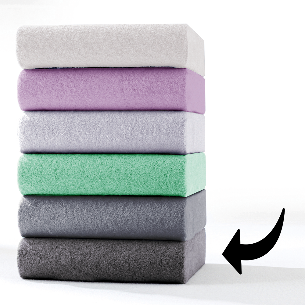 Mikrofaser-Flausch-Spannbetttuch - ca. 180 - 200 x 200 cm