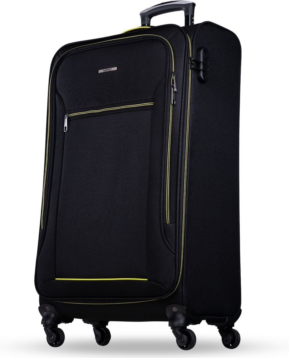 NOWI Sevilla Trolley M 55x40x20 – Leichter Koffer 30L 4 Rollen & Zahlenschloss BLAU