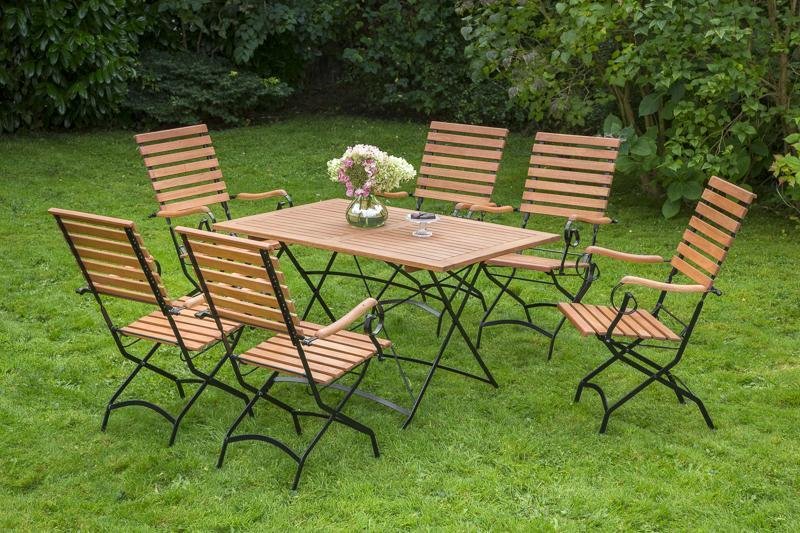 7tlg. Schlossgarten Set, eckig