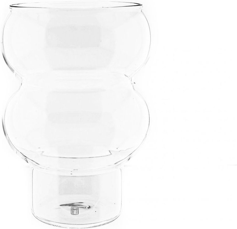 Glas Two Bubble Cocktail- 500ml - Heißgetränke Kaffeeglas, Hitzebeständig Trinkglas