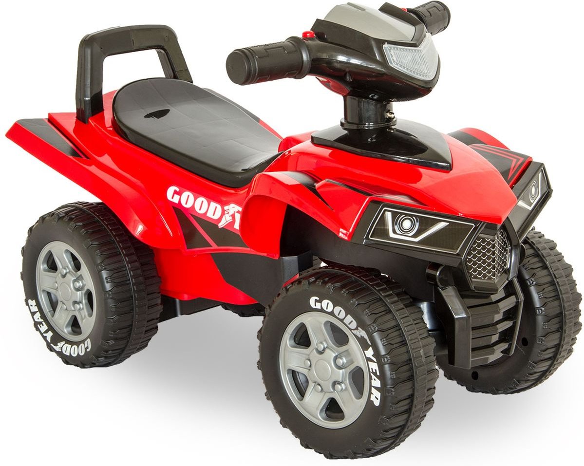 GOOD YEAR Rutscherauto, Kinder-Quad, Rutschauto in rot