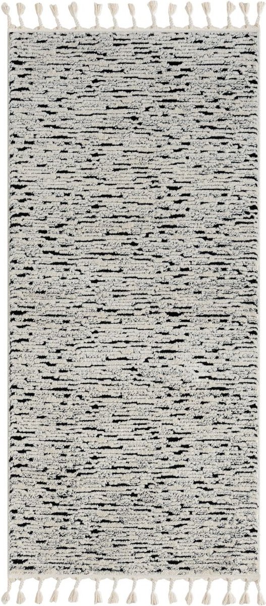 Thumbnail - Teppich Moroccan Balance, 100 cm x 200 cm, Farbe schwarz, rechteckig, Florhöhe 19mm
