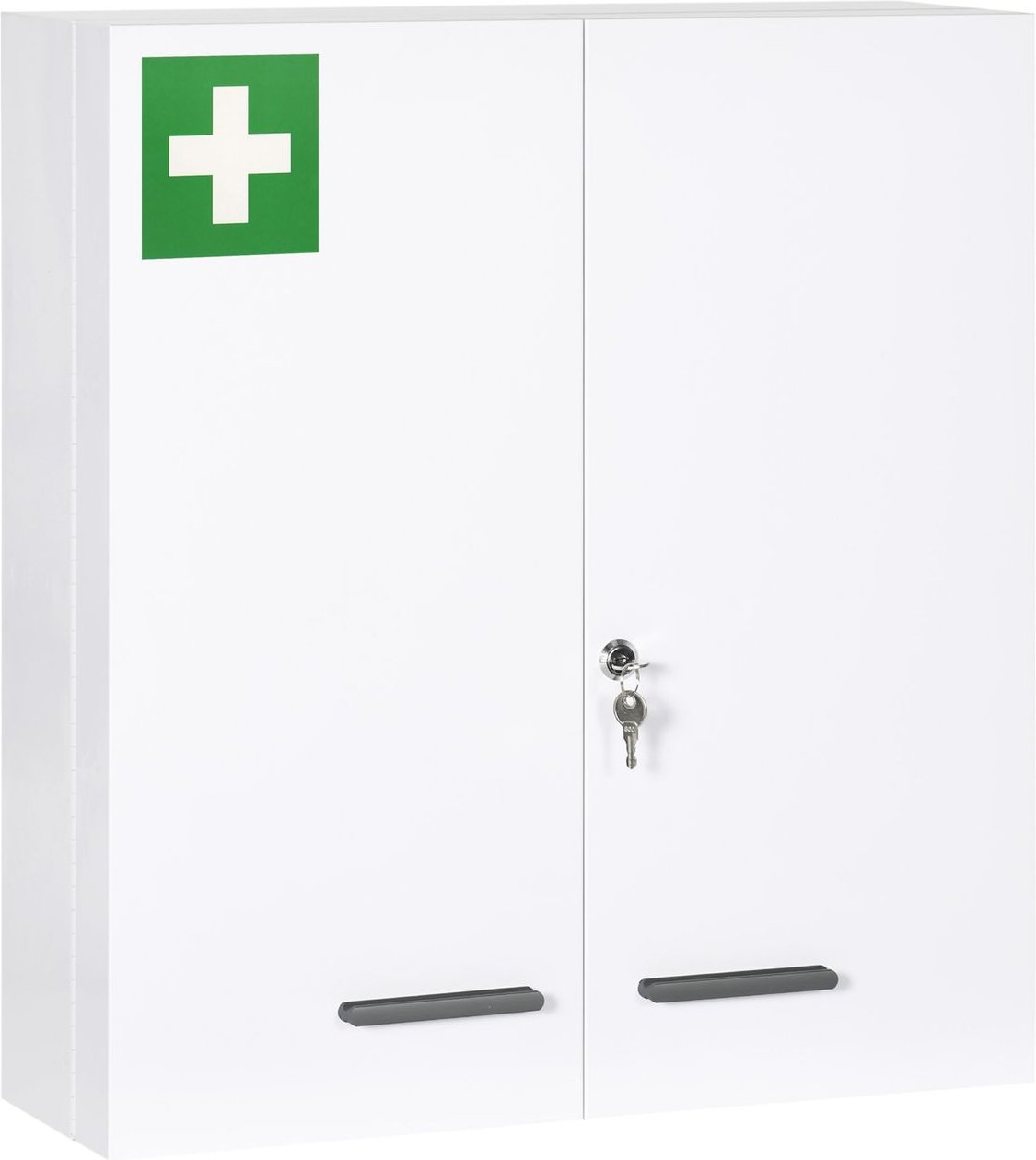 Medizinschrank, 2-türiger Apothekerschrank, Arzneischrank, Wandmontage