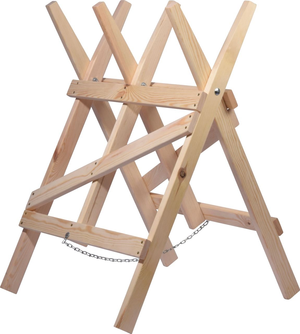 Stabiler Sägebock aus Massivholz