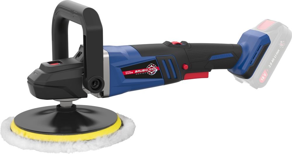 Güde Akku Poliermaschine PM 18-0 BL inklusive Ladegerät & Akkupack Starter-Kit Set