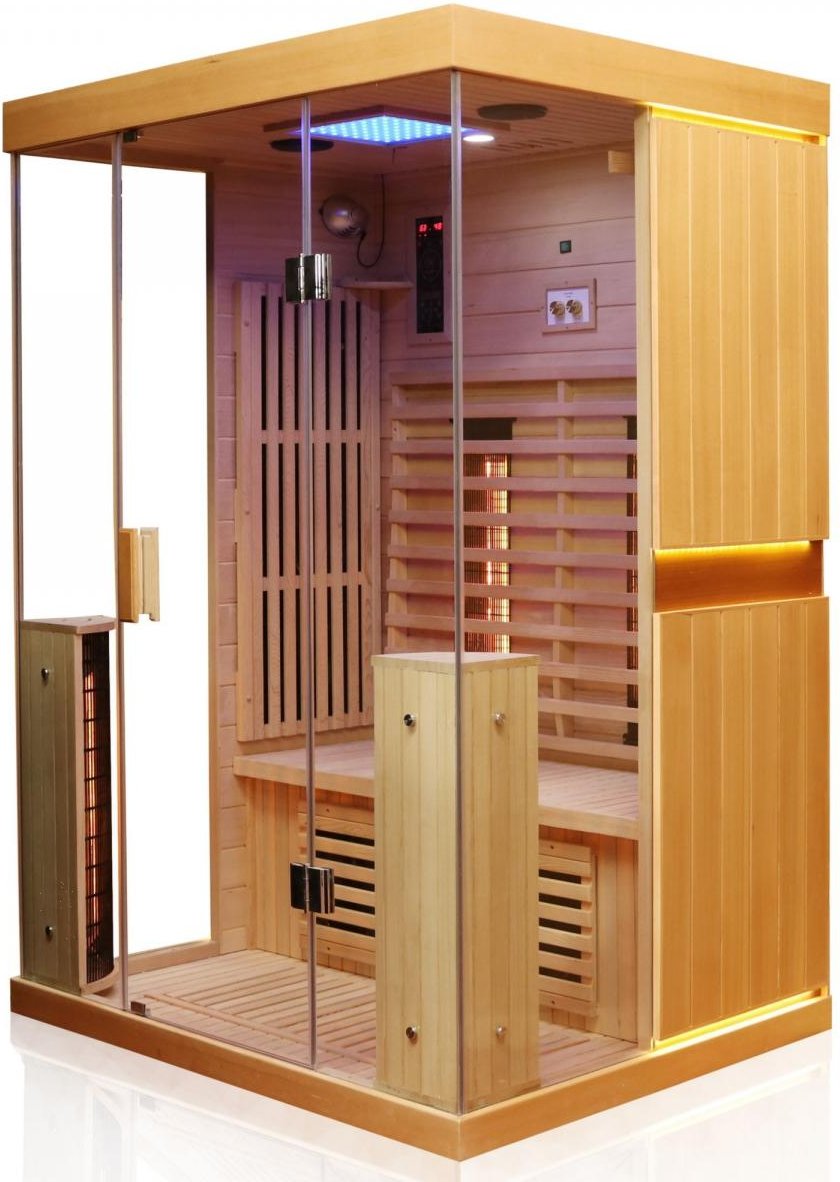 Infrarotkabine KINGSTON 130x105 cm, 4 Vollspektrumstrahler, 1-2 Personen