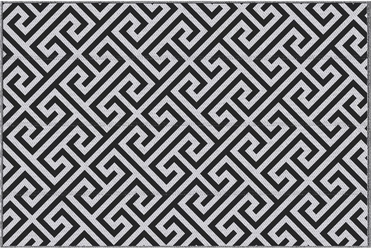 Outdoor-Teppich, Wasserabweisender Kunststoffteppich 152 x 243 cm