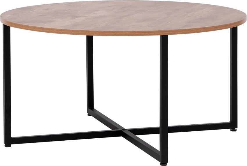 Happy Home runder Couchtisch Beistelltisch HWT50-HOL Holzoptik