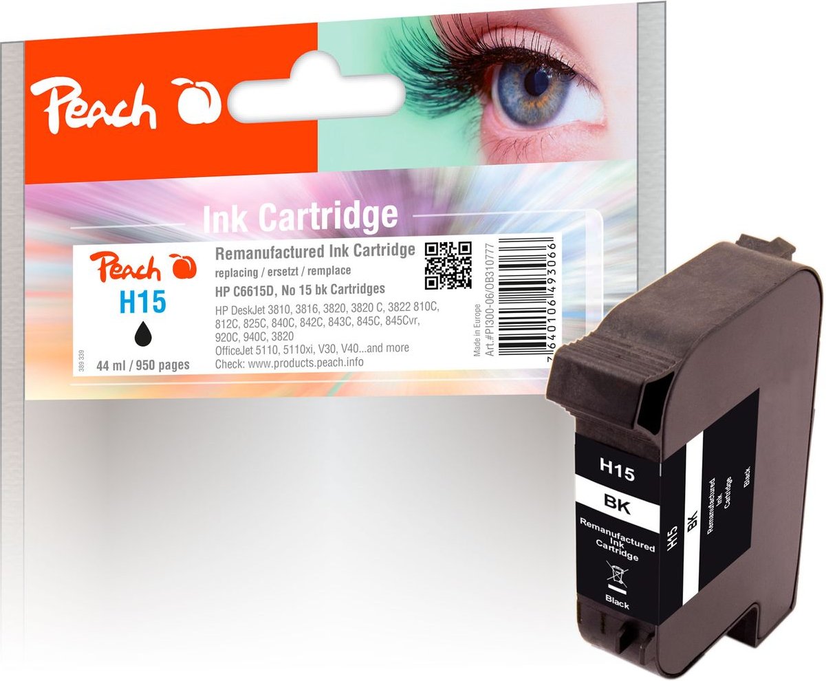 Druckkopf schwarz ersetzt HP No. 15