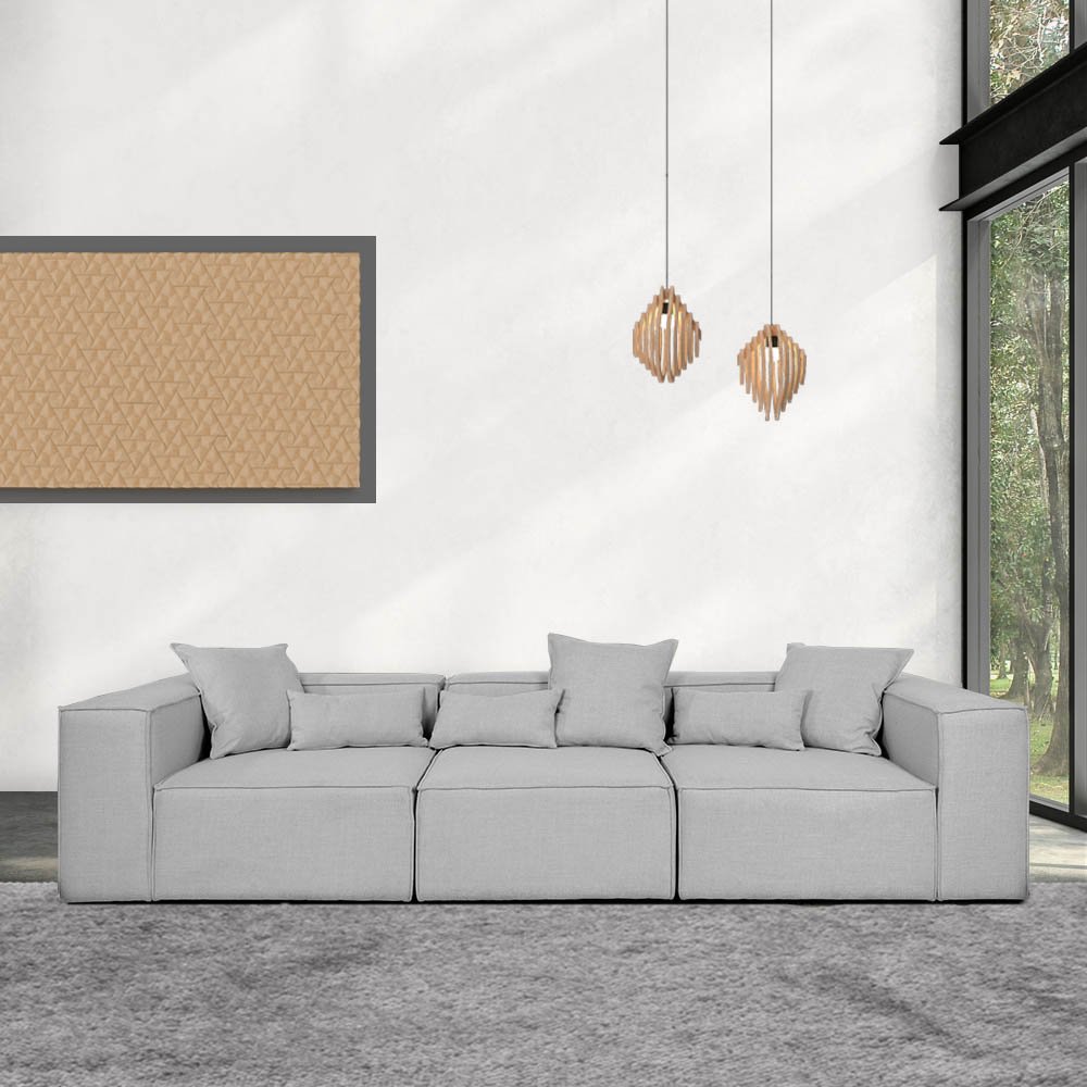 Thumbnail - Modulares Sofa VERONA - M hellgrau