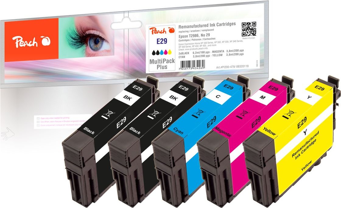 Spar Pack Plus Tintenpatronen ersetzt Epson T2986, No. 29