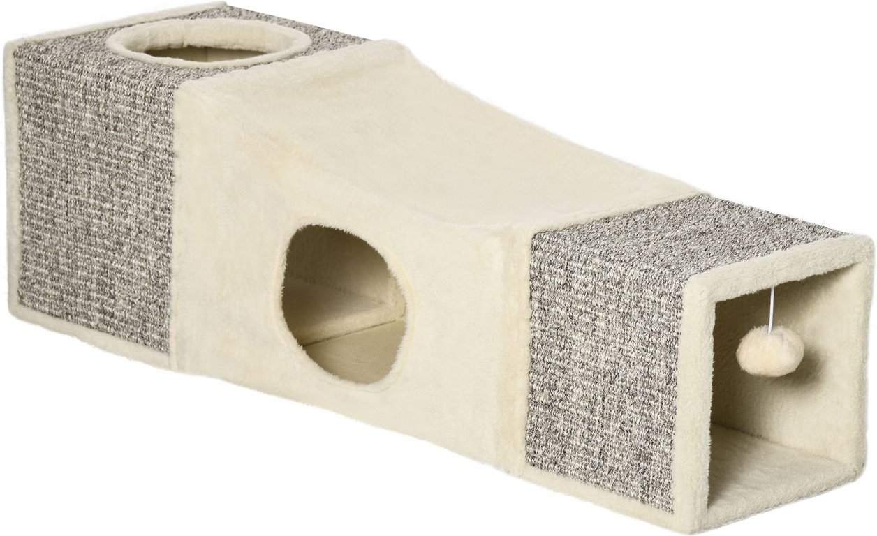 Thumbnail - Katzentunnel, Katzenspielzeug mit Spielball, Spieltunnel, Katzenhöhle