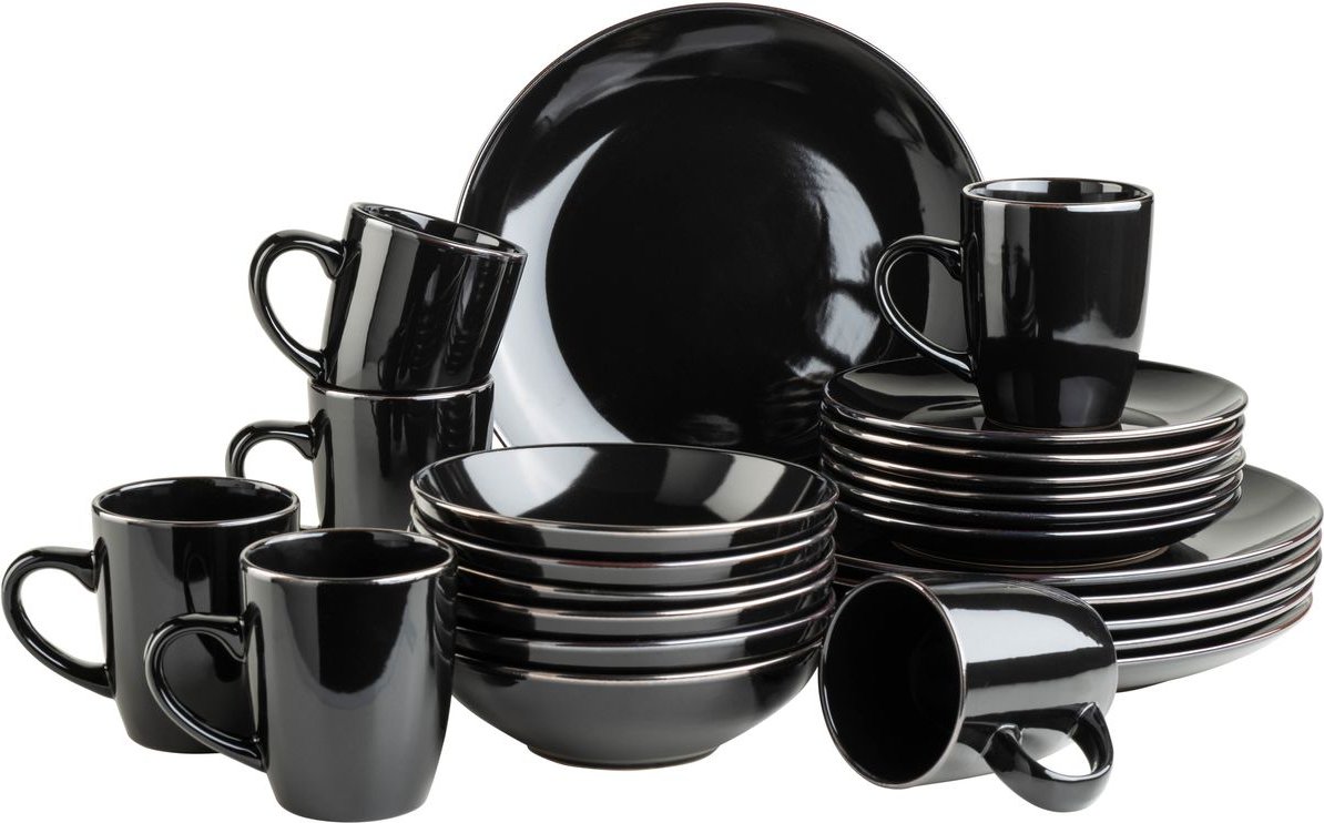 Serie Metallic Rim, Kombiservice 24 teilig für 6 Personen