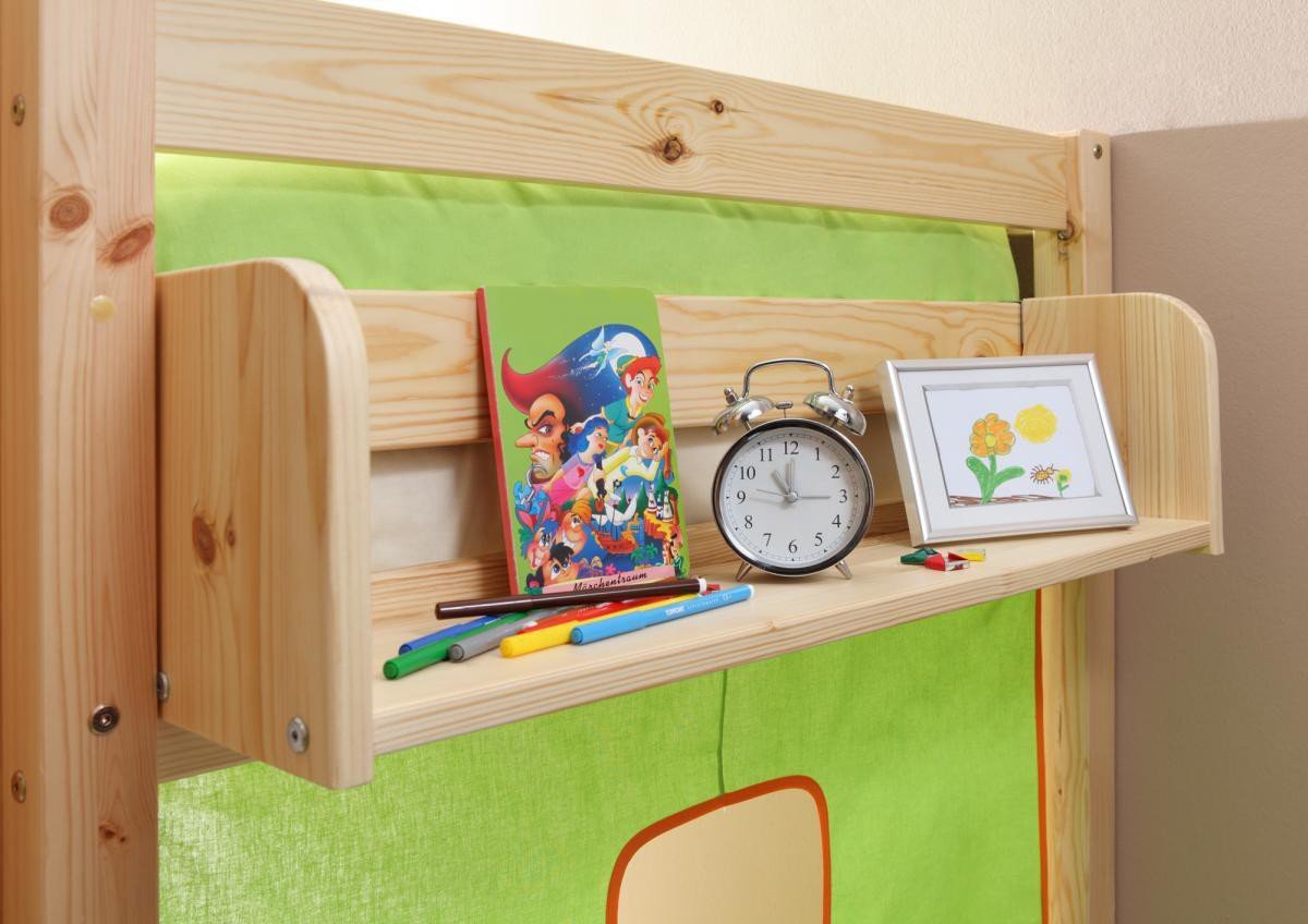 Einhängeregal Hoch- und Etagenbett groß Natur