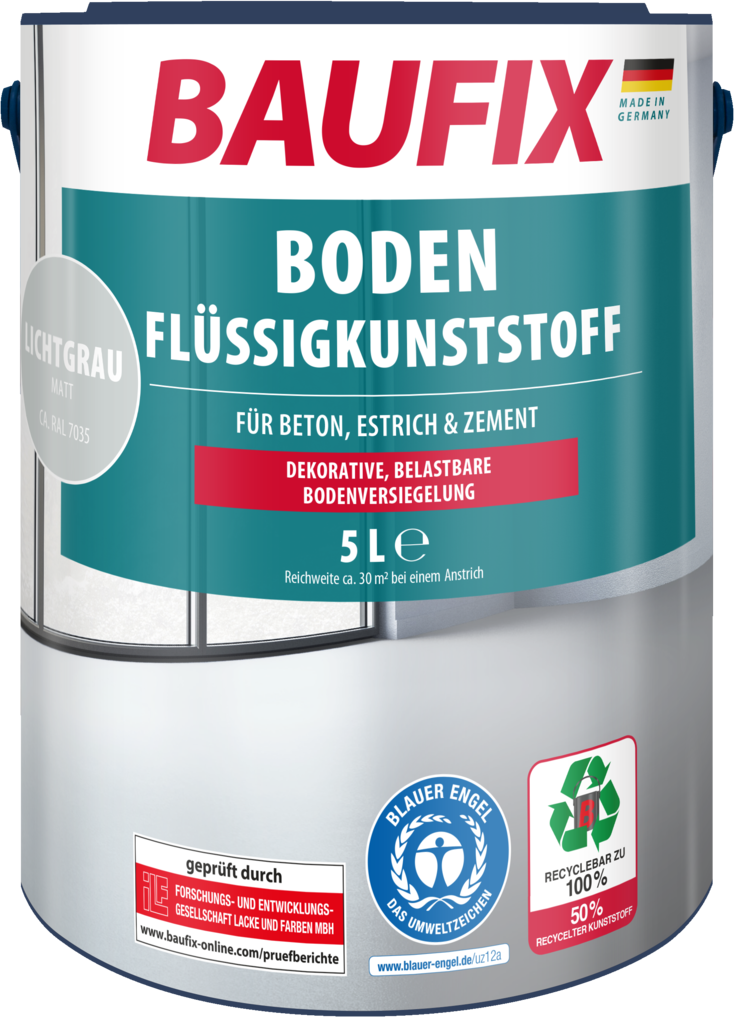 Boden-Flüssigkunststoff 5 l, Lichtgrau