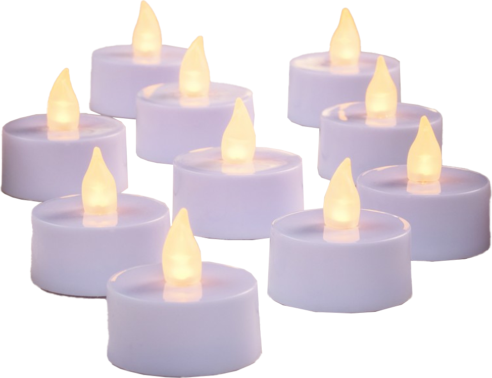 LED Teelichter, 10er - Warmweiß
