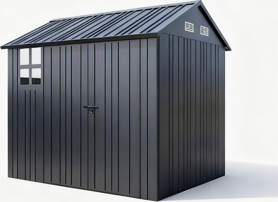 Metallgeräteschuppen, ca. 198 x 228 x 224 cm - Grau