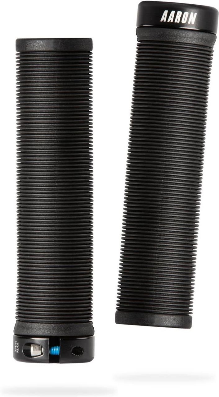 MTB & BMX Fahrradgriffe, sportliche Lenkergriffe aus rutschfestem Gummi in Schwarz