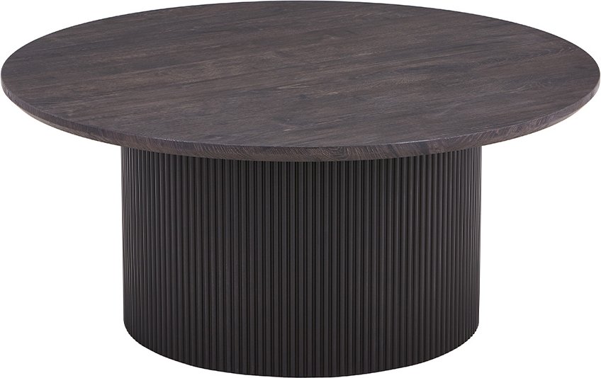 Home Deluxe Couchtisch Rund ADELINA Dark Oak