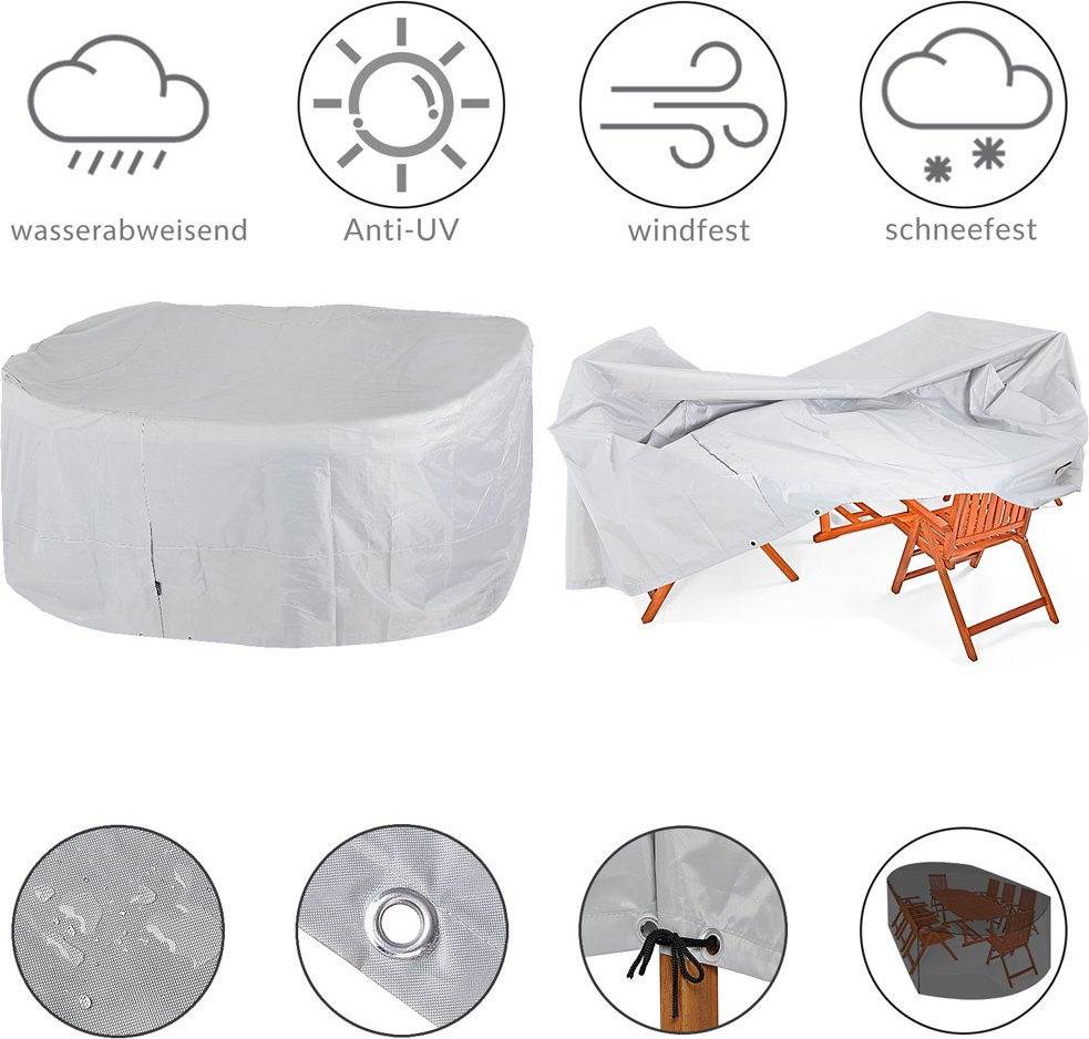 Kingsleeve Abdeckung Oxford –Vanamo 242x162x100 cm