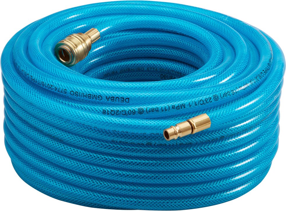 Deuba Druckluftschlauch 30m Schnellkupplung/Stecker