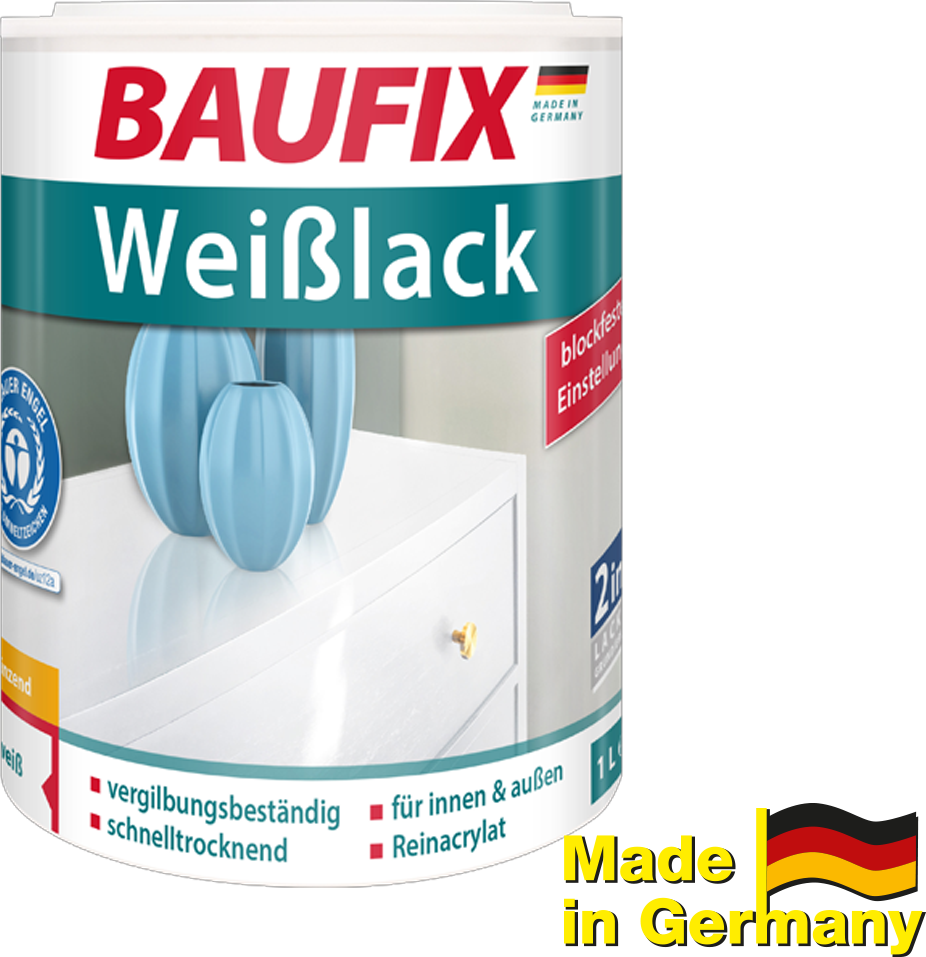 Weißlack - seidenglänzend