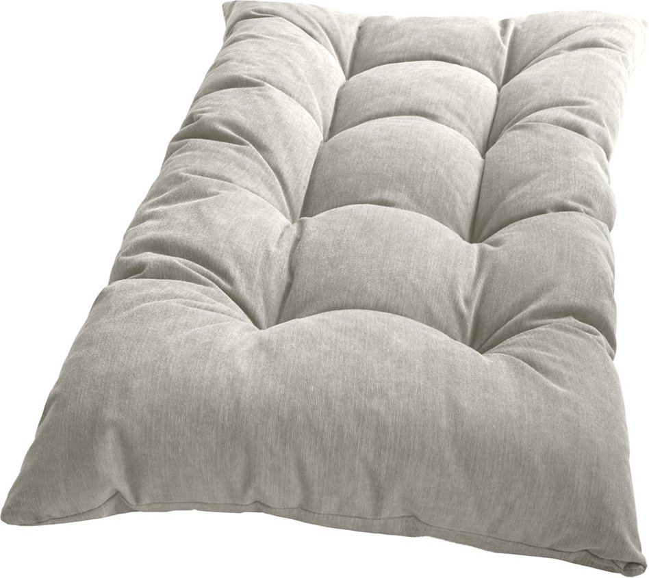 Chillkissen "Yanni Feincord" 2er-Pack - ca. 70 x 120 cm, Silber