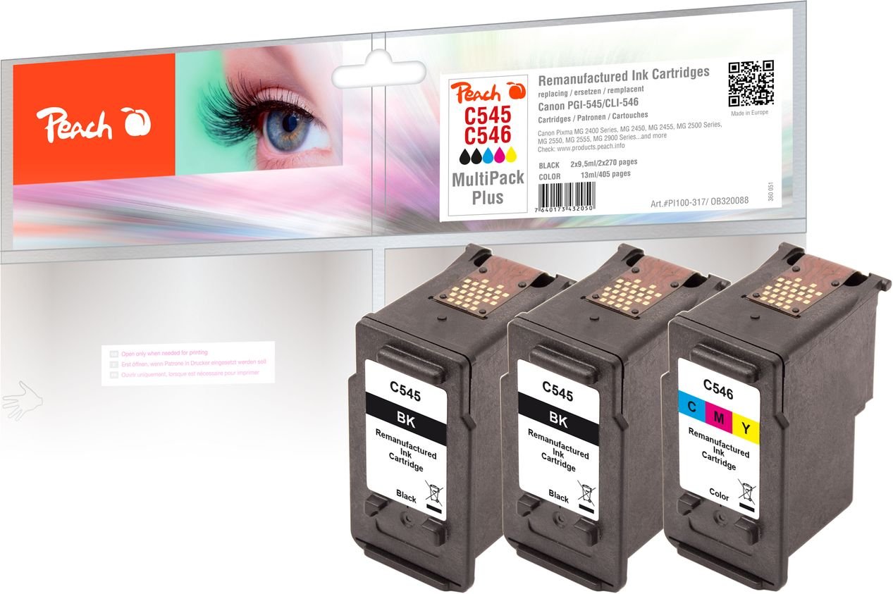 Spar Pack Tintenpatronen ersetzt Canon PG-545*2, CL-546