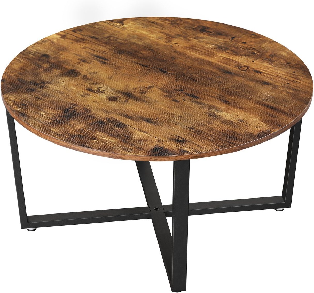 Couchtisch, Industrie-Design, vintagebraun-schwarz