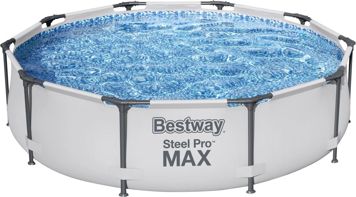 Thumbnail - Steel Pro MAX™ Frame Pool ohne Pumpe Ø 305 x 76 cm, lichtgrau, rund Ø 305x76