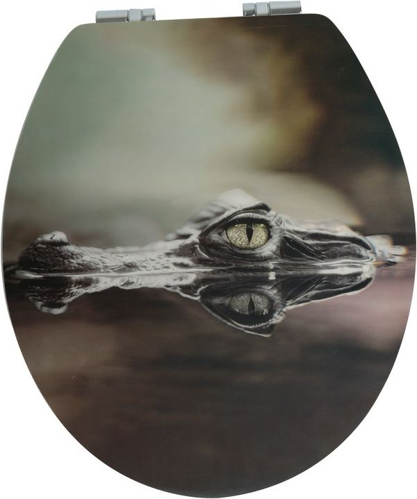 Duschwell MDF WC-Sitz 3D Krokodil