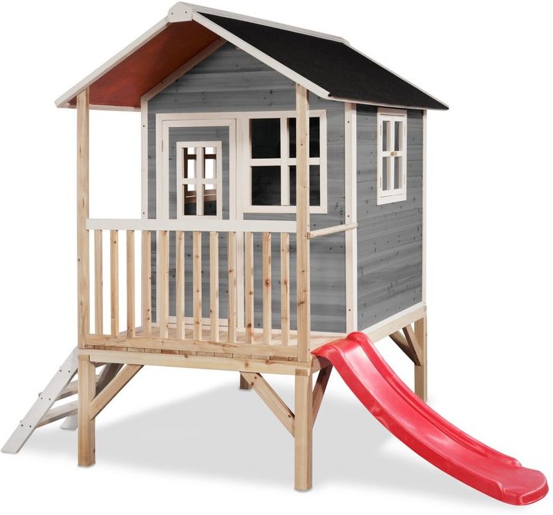 EXIT Loft 300 Holzspielhaus - grau