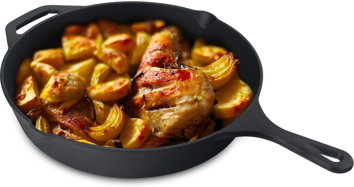 Gusseiserne Bratpfanne rund 26cm