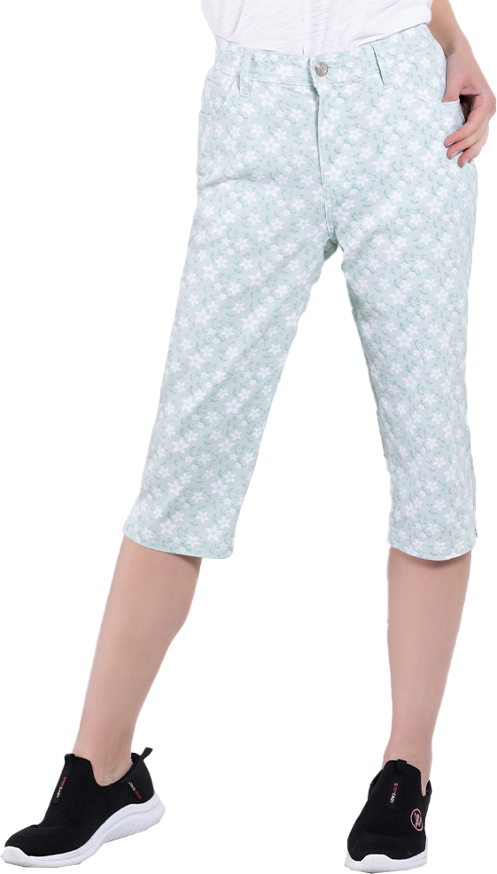 Twill-Caprihose für Damen