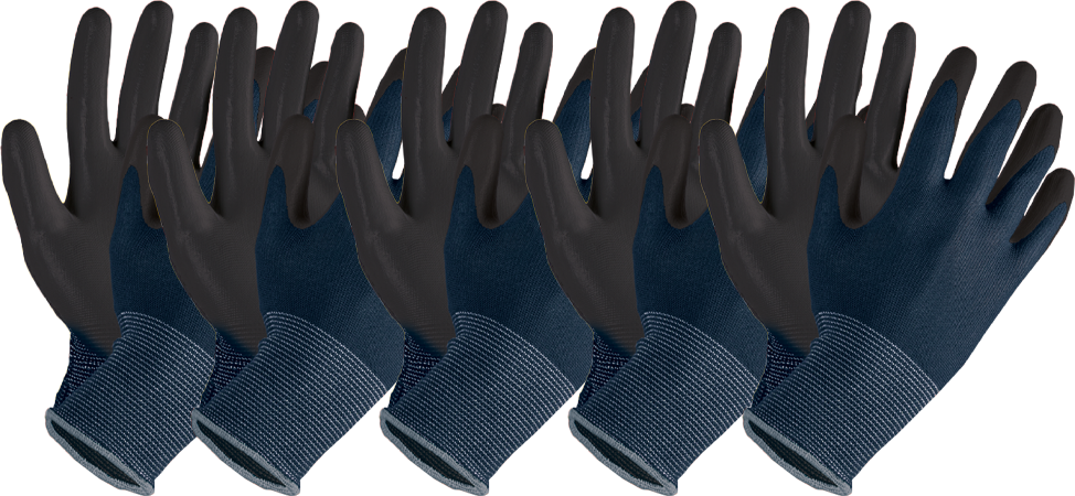 Arbeits-Handschuhe "Nitril-Touch" 5 Paar