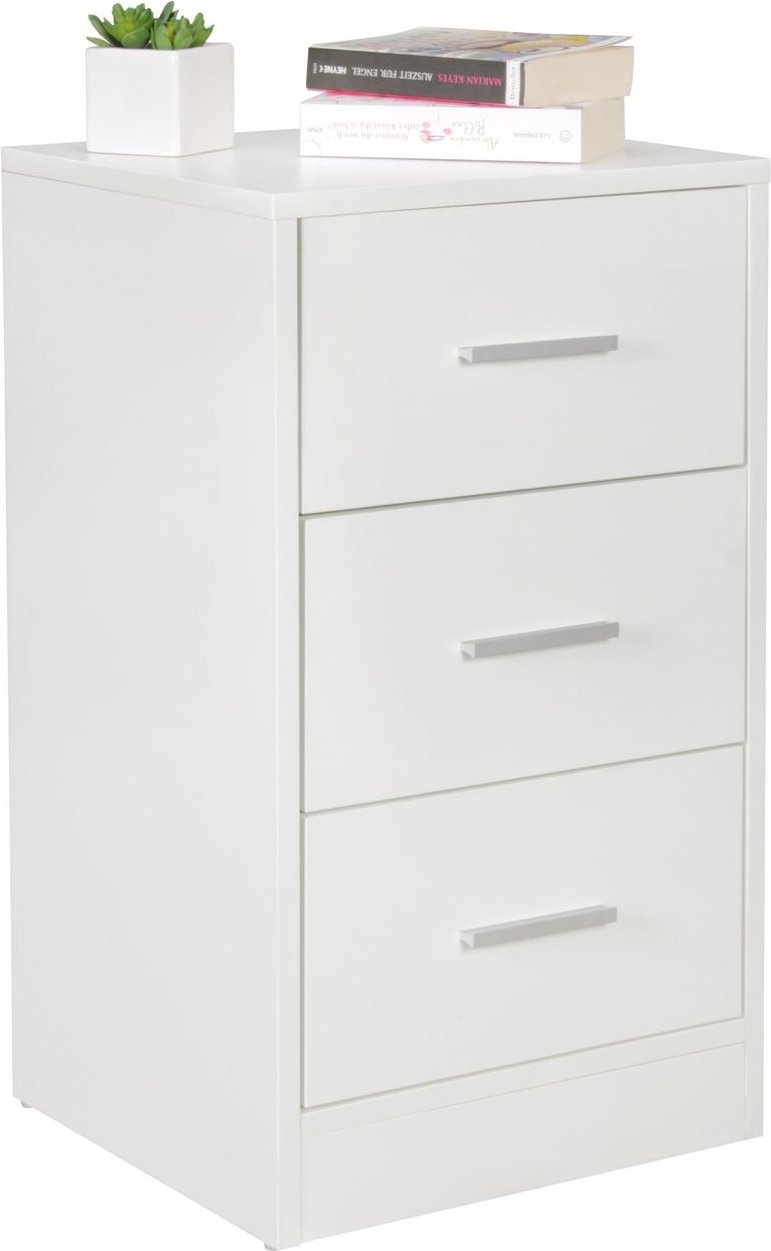 Nachtkonsole OLAV Holz Weiß