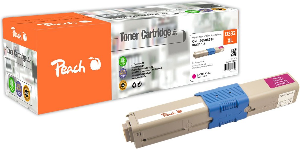 Tonermodul magenta ersetzt Oki 46508710