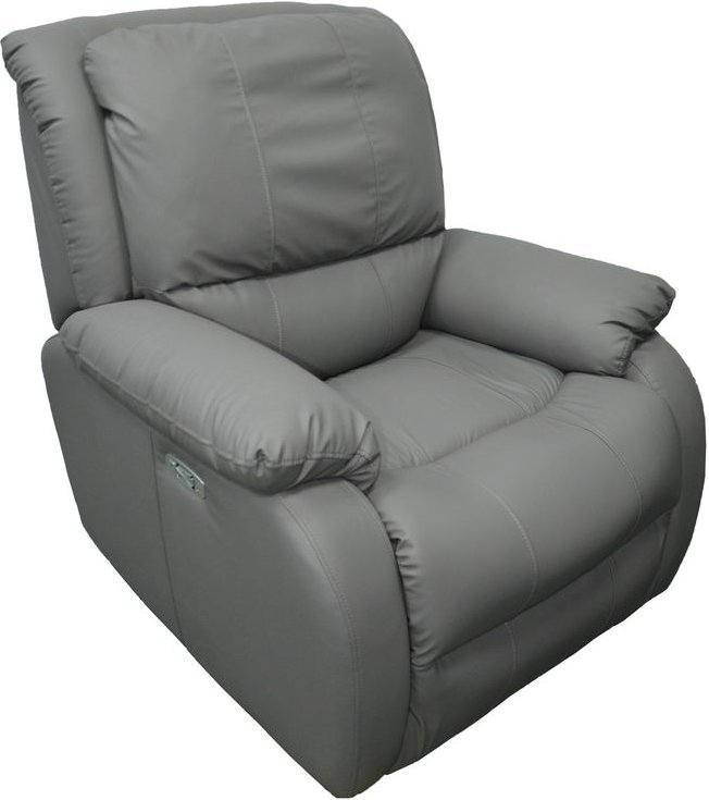 Elektrischer Massagesessel mit Beinanhebung & verstellbare Rückenlehne - Grau