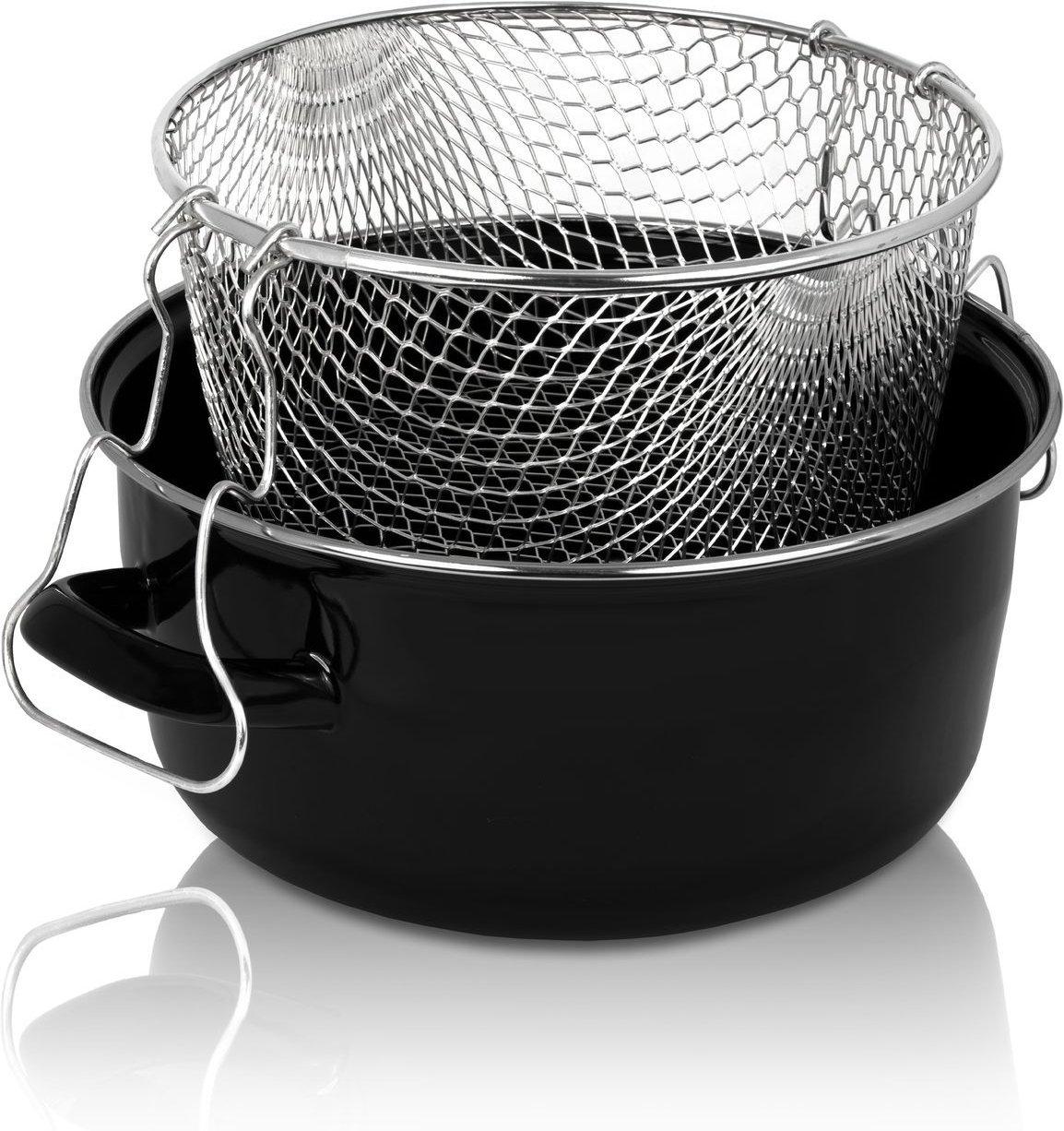 Thumbnail - Emaillierter Pommes-Topf, 24 cm