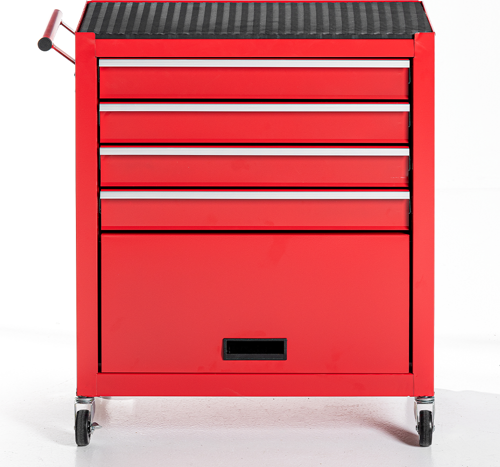 Tech Craft Werkstattwagen, Rot, 4 Schubladen