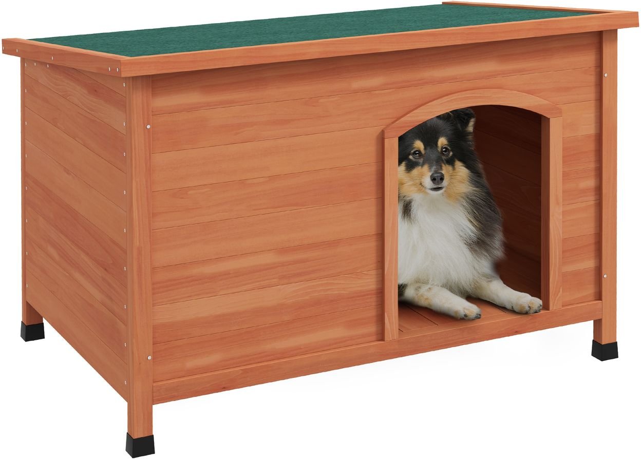 Hundehütte Hundehaus mit geöffneter oberer Abdeckung für große Hunde