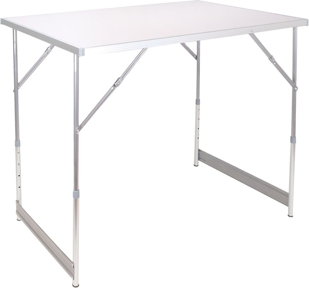 Tapeziertisch klappbar weiß, Arbeitstisch, Mehrzwecktisch höhenverstellbar
